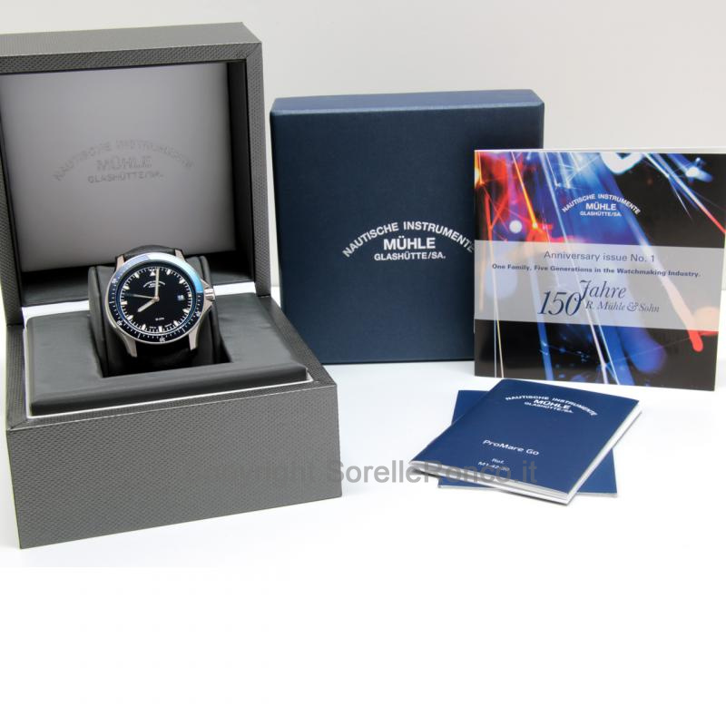 MÜHLE GLASHÜTTE PROMARE NERO E BLU 42MM AUTOMATICO