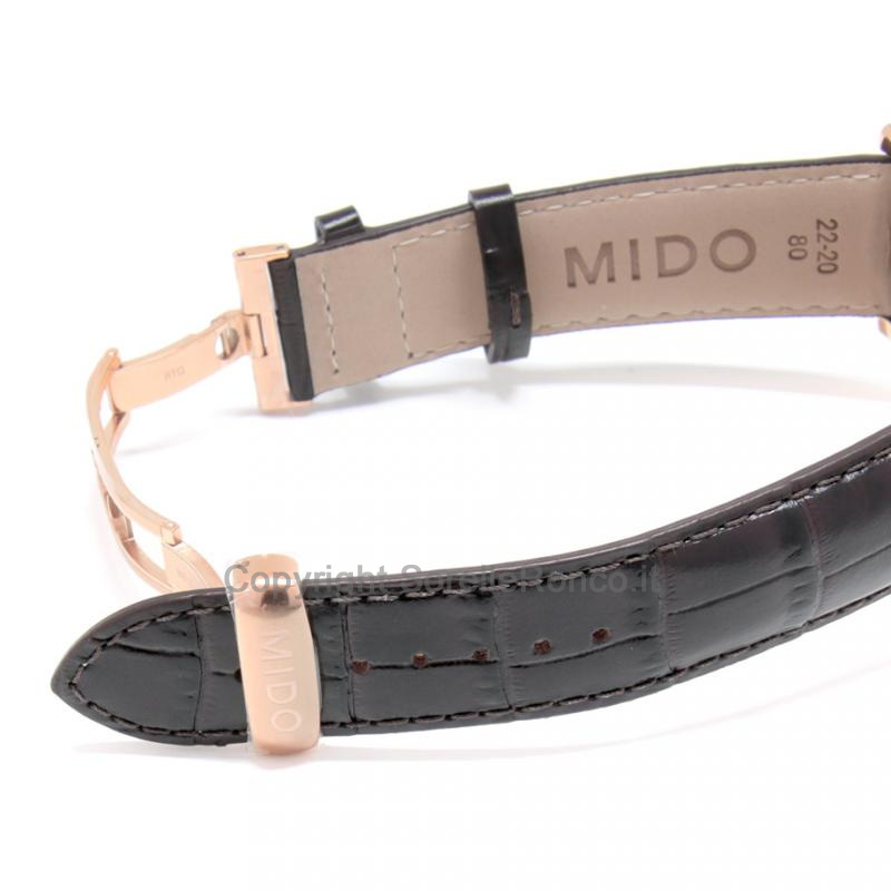 MIDO MULTIFORT GMT 42MM SILVER ORO ROSA