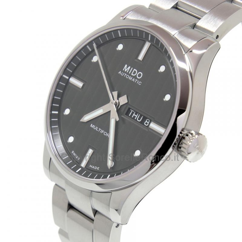 MIDO MULTIFORT 42MM ANTRACITE ACCIAIO AUTOMATICO