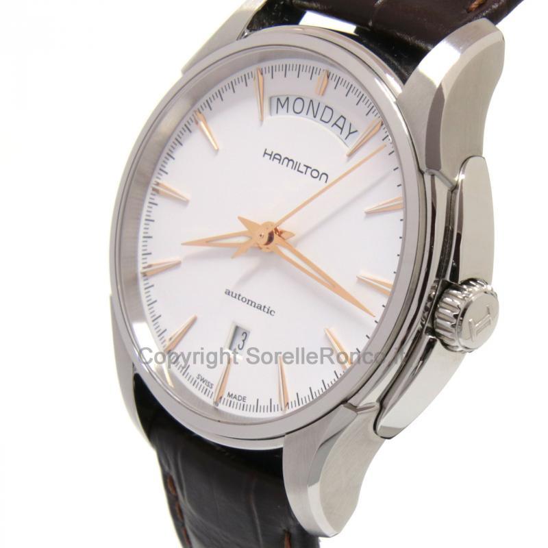 HAMILTON JAZZMASTER DAY DATE BIANCO 40MM PELLE