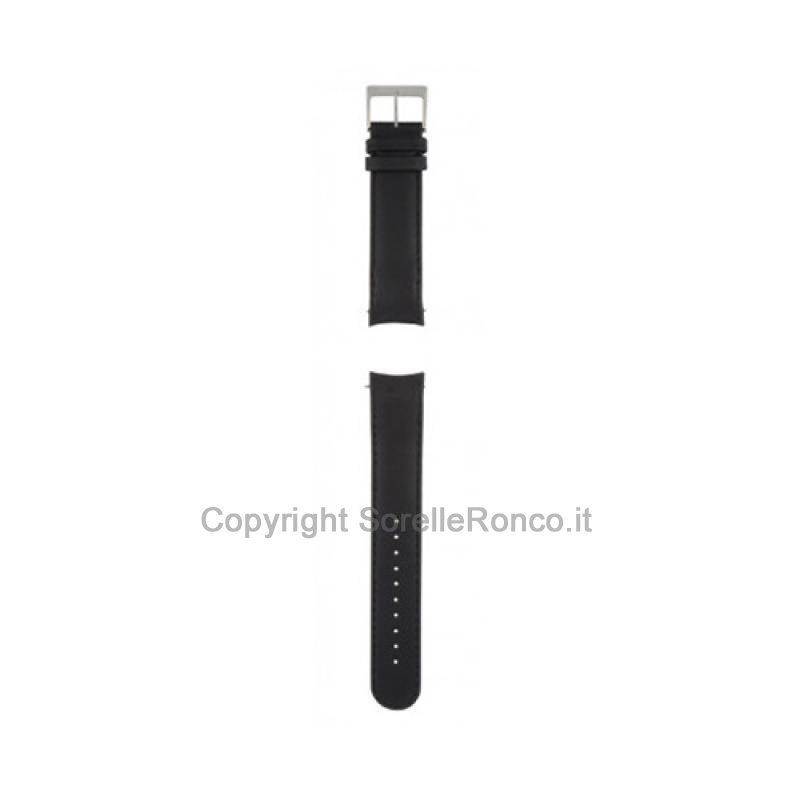 CINTURINO MONDAINE NERO LISCIO 22MM