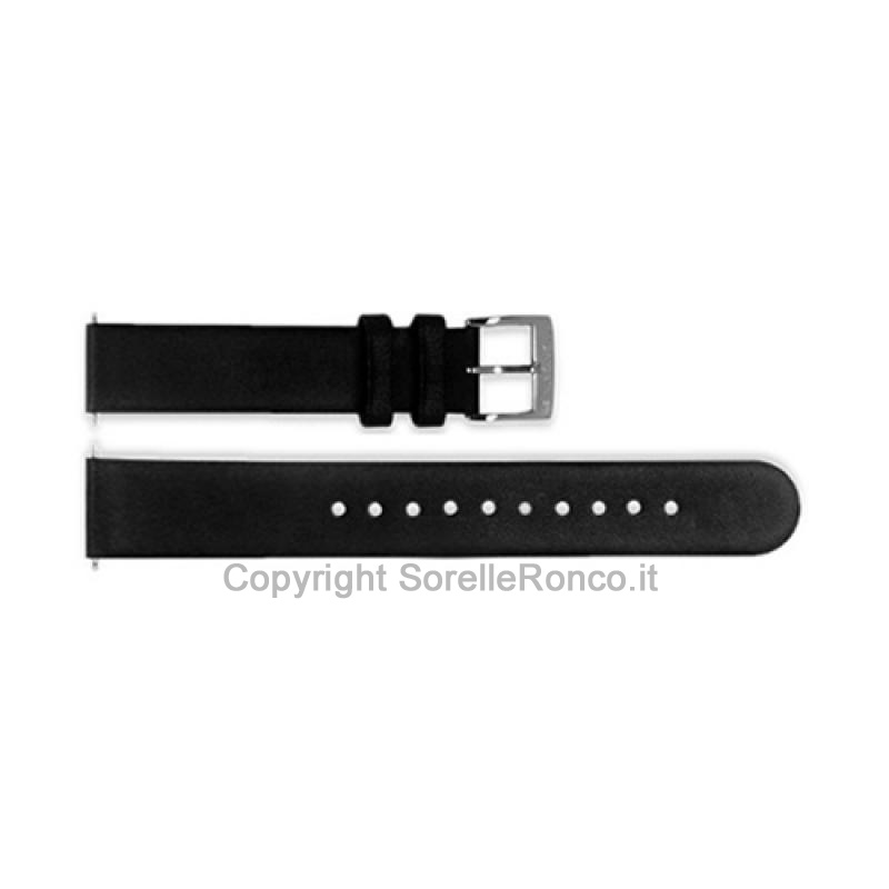 CINTURINO MONDAINE PELLE NERA LISCIO 12MM
