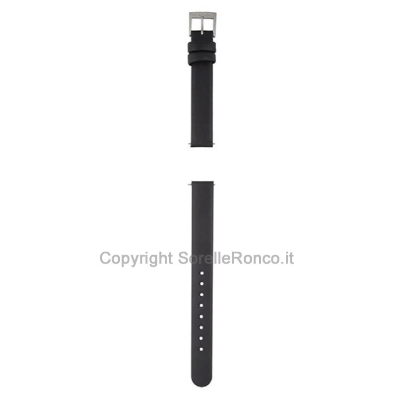 CINTURINO MONDAINE PELLE NERA LISCIO 12MM