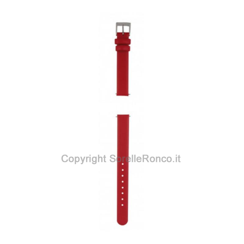 CINTURINO MONDAINE PELLE ROSSA LISCIA 12MM