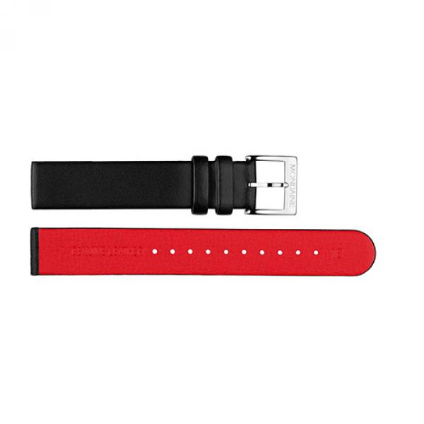 FE3116-21Q - Cinturino Mondaine Nero Interno Rosso 16mm
