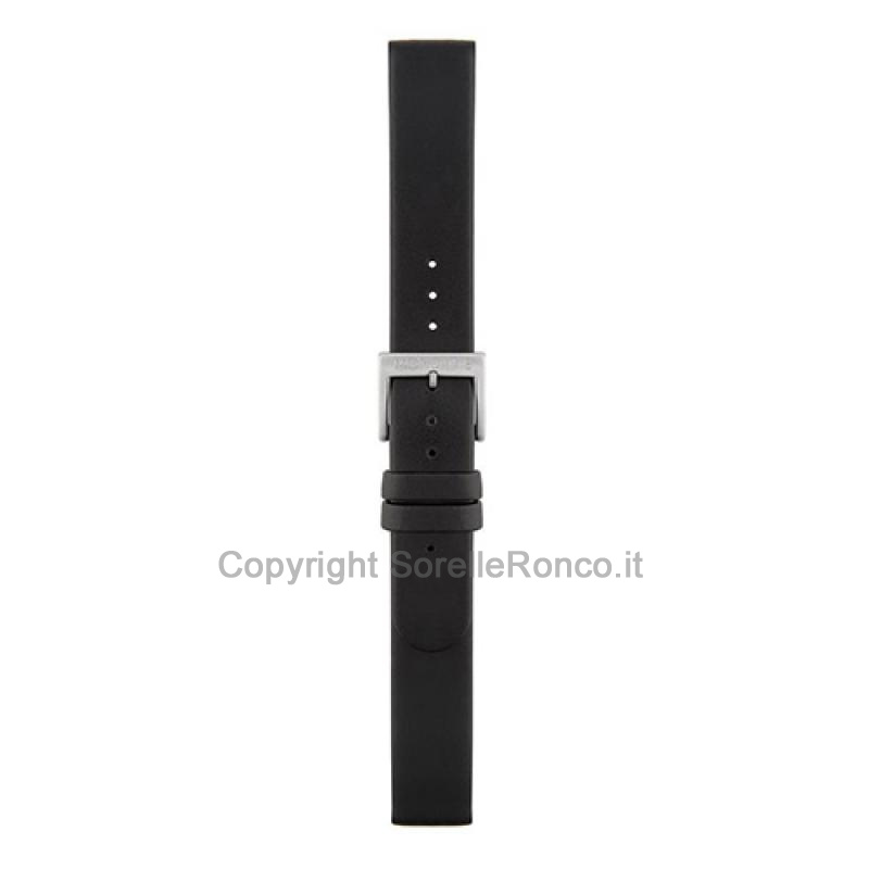 CINTURINO MONDAINE PELLE NERA LISCIA 16MM