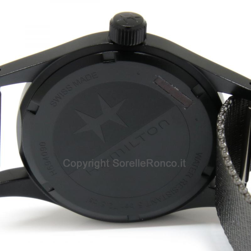 HAMILTON KHAKI FIELD MECHANICAL 38MM PVD NERO