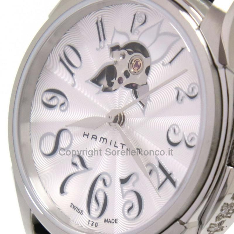 HAMILTON JAZZMASTER LADY SILVER 34MM DIAMANTI