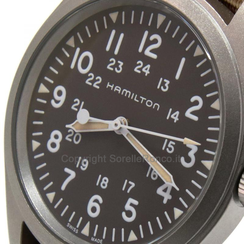 HAMILTON KHAKI FIELD 38MM MARRONE NATO BEIGE