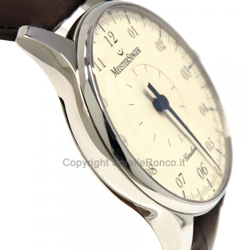 MEISTERSINGER CIRCULARIS MANUALE 43MM AVORIO PELLE