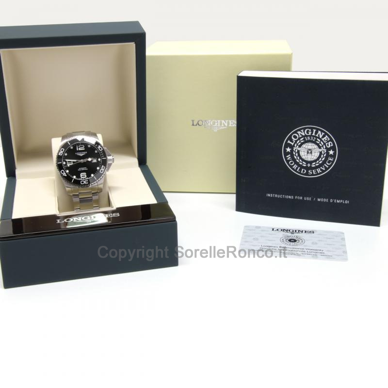 LONGINES HYDROCONQUEST GHIERA NERA 43MM