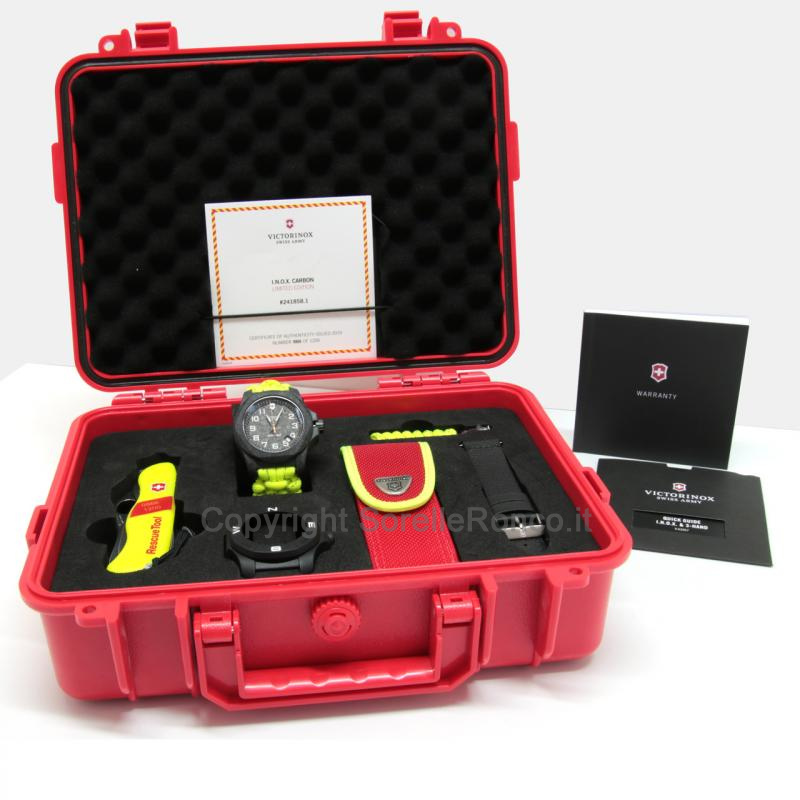 VICTORINOX I.N.O.X. CARBON CINTURINO GIALLO 43MM