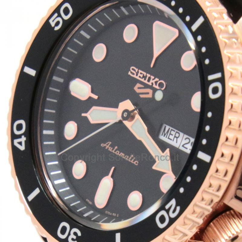 SEIKO 5 SPORTS NERO 42,5MM PLACCATO ORO