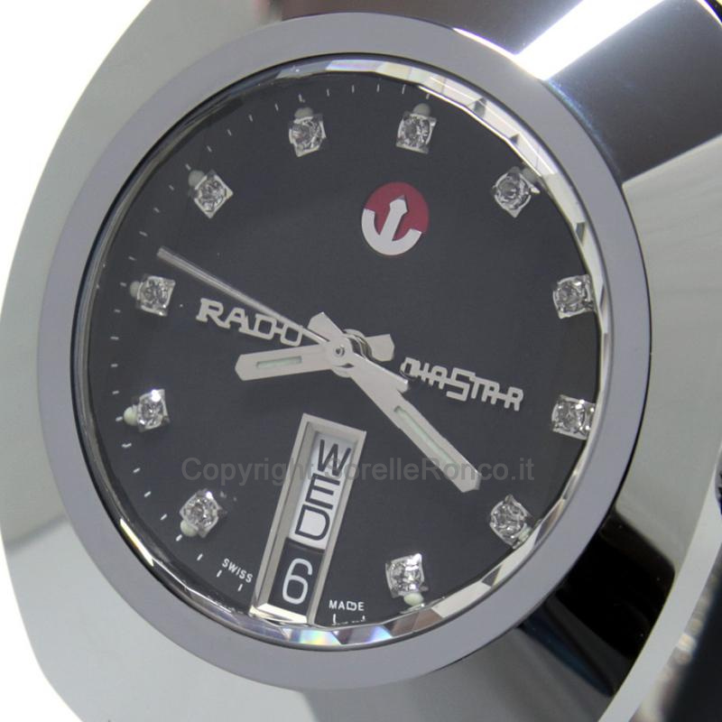 RADO THE ORIGINAL NERO DIAMANTI 35MM ACCIAIO