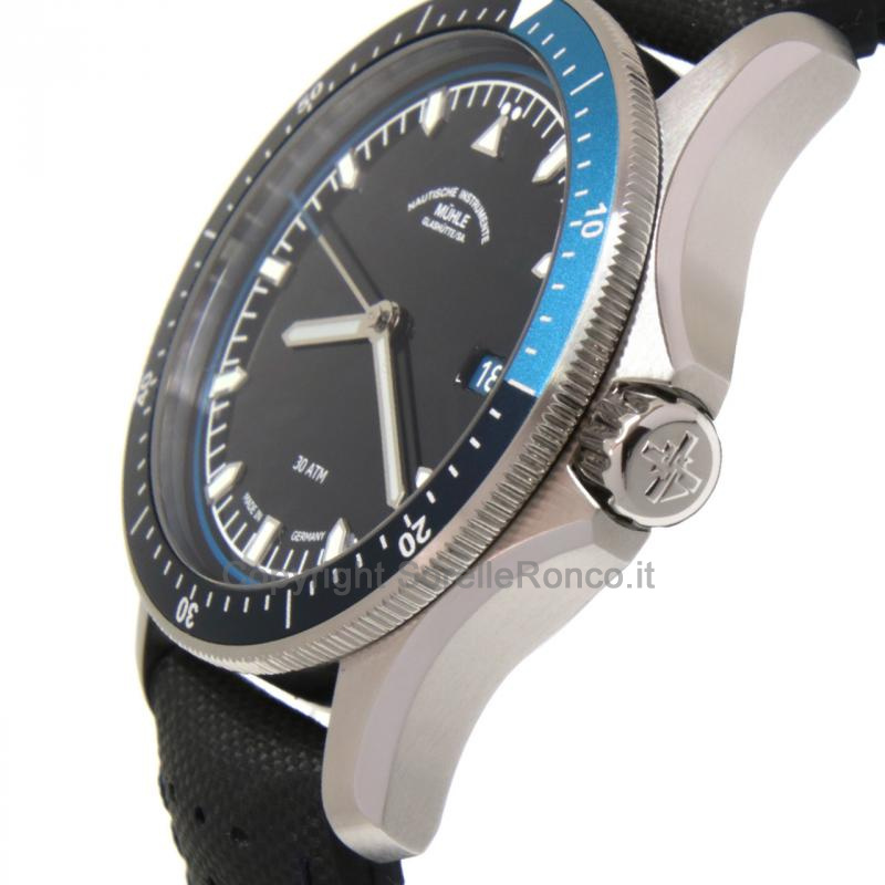 MÜHLE GLASHÜTTE PROMARE NERO E BLU 42MM AUTOMATICO