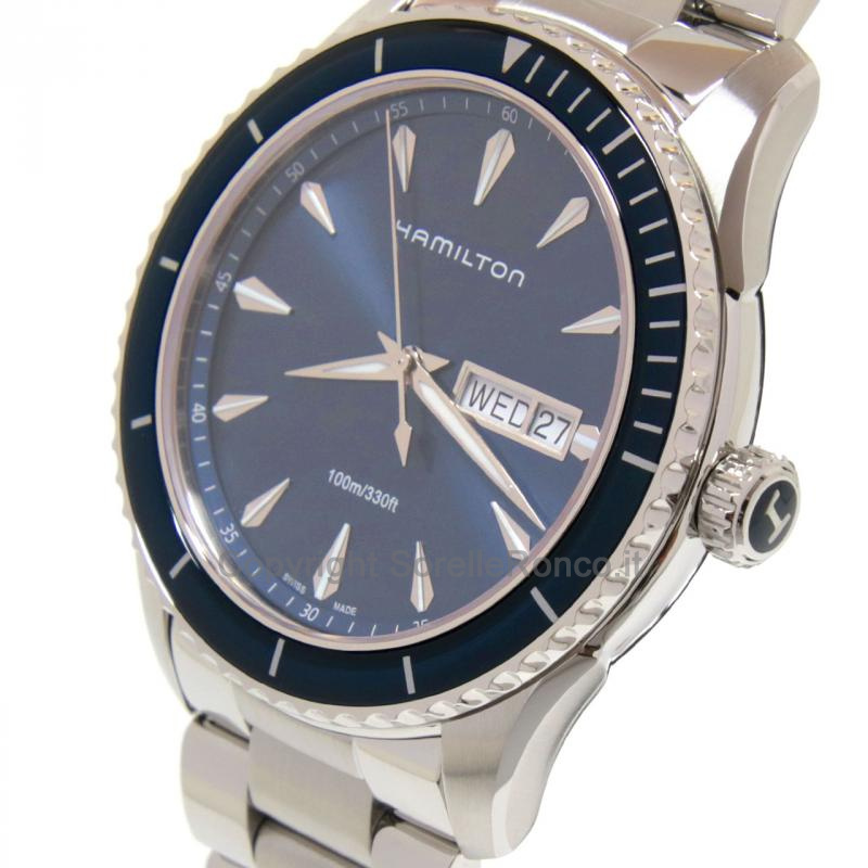 HAMILTON JAZZMASTER DAY DATE BLU 42MM QUARZO