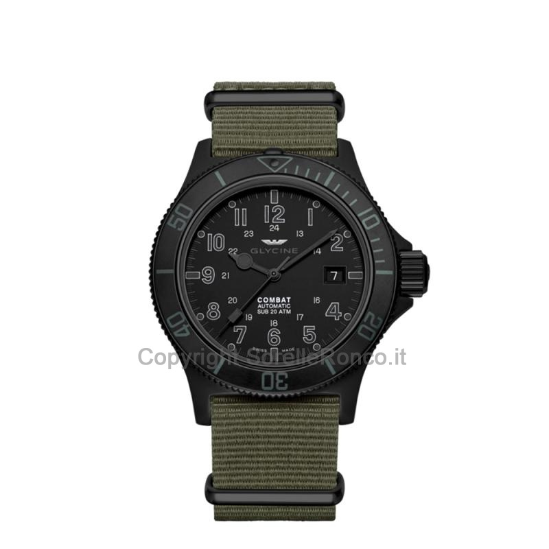 GLYCINE COMBAT SUB PHANTOM 42MM NATO MILITARE