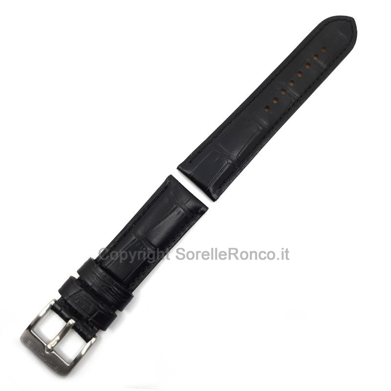 CINTURINO GLYCINE NERO PELLE STAMPA COCCO 24MM