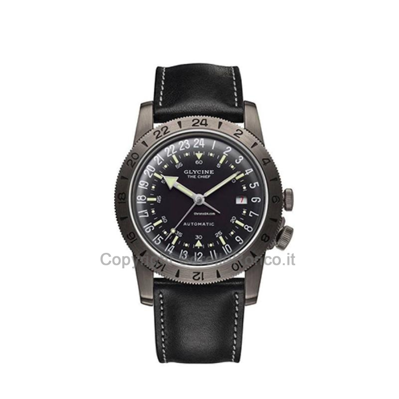 GLYCINE AIRMAN VINTAGE N1 40MM THE CHIEF NERO