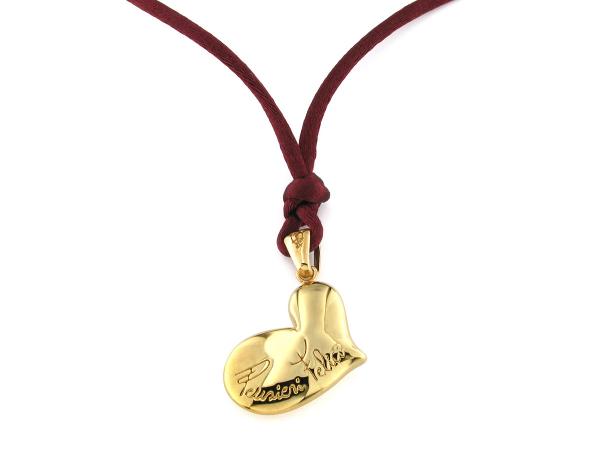 GL4121-GL - Collana Pensieri Felici Cuore Oro Giallo 15kt