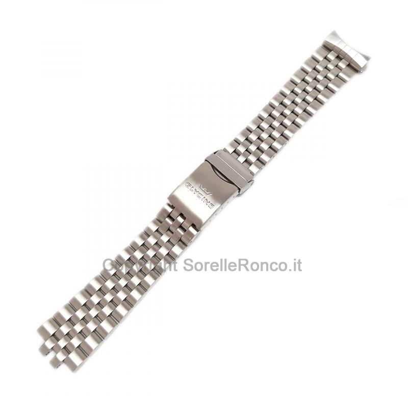 BRACCIALE GLYCINE ACCIAIO INOX MAGLIE STRETTE 22MM