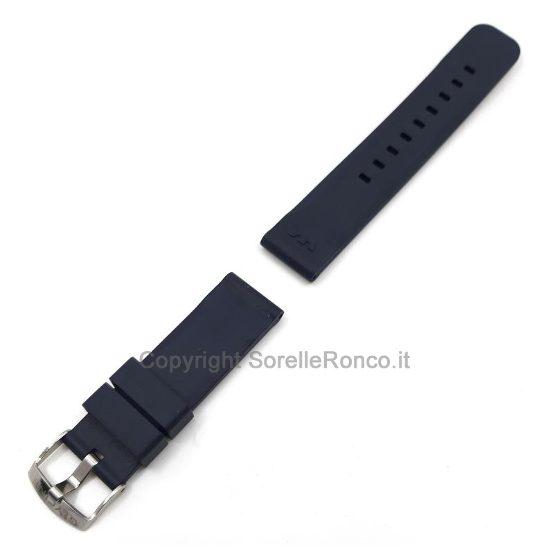 CINTURINO GLYCINE BLU OPACO GOMMA 22MM