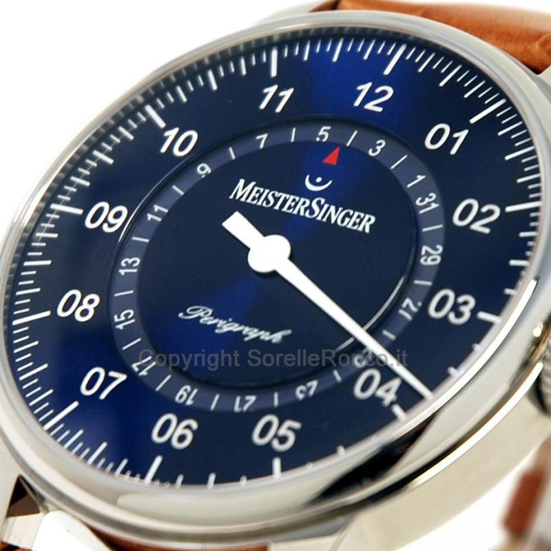 MEISTERSINGER CLASSIC PLUS PERIGRAPH 43MM BLU