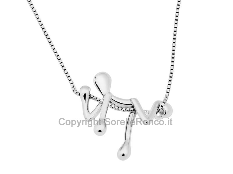 COLLANA PENSIERI FELICI IN ARGENTO