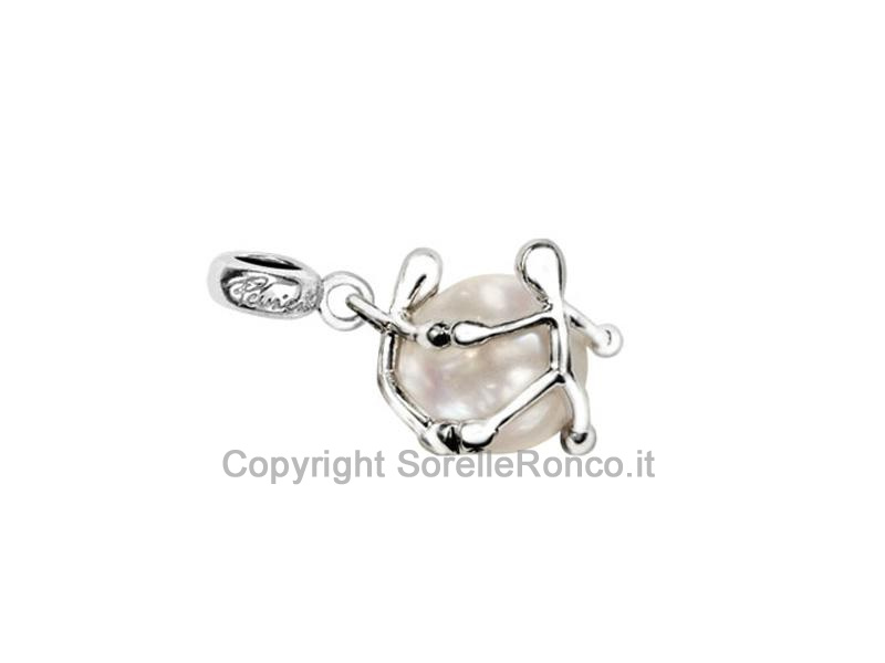 BRACCIALE PENSIERI FELICI CHARM ARGENTO E PERLA