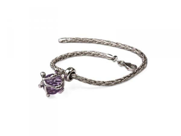 GS1014 - Bracciale Charm Pensieri Felici Ametista