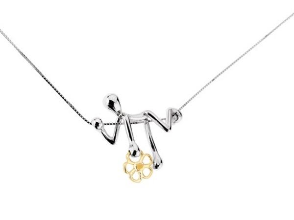 GS1027 - Collana Pensieri Felici con Fiore 