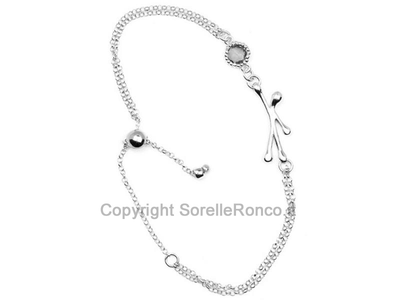 BRACCIALE PENSIERI FELICI CON AMETISTA