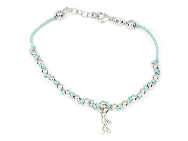 GS1047A - Bracciale Pensieri Felici Cotone Verde