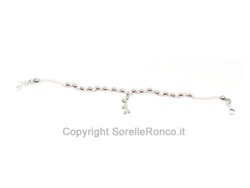 PENSIERI FELICI ARGENTO E COTONE ROSA