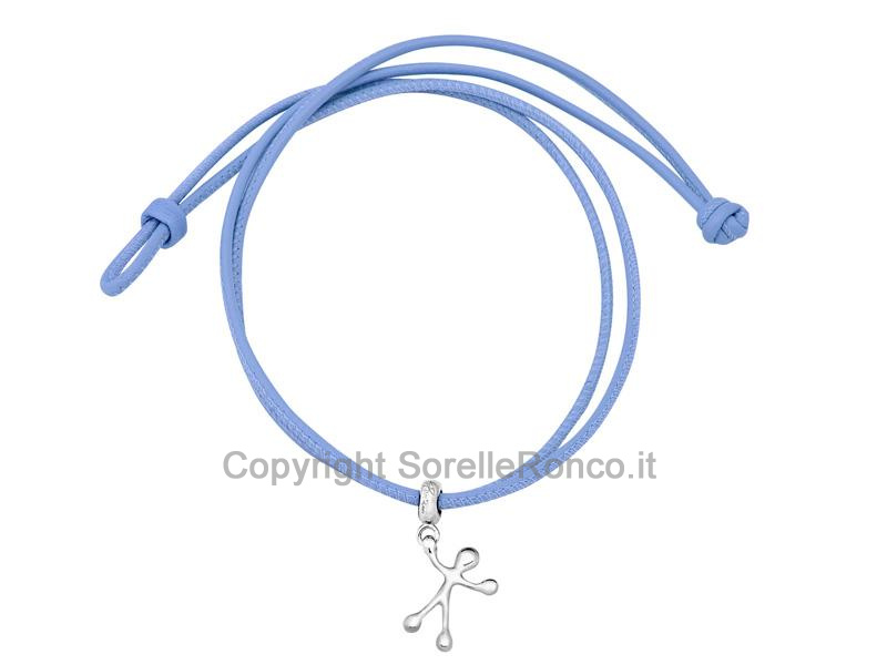 BRACCIALE PENSIERI FELICI IN ARGENTO
