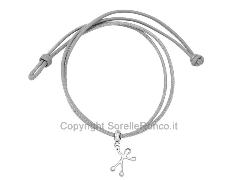 BRACCIALE PENSIERI FELICI IN ARGENTO