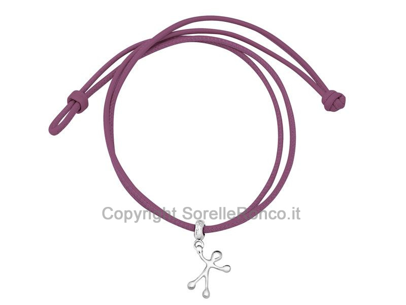 BRACCIALE IN ARGENTO PENSIERI FELICI