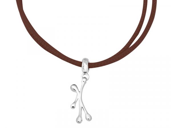 GS4011M - Bracciale Pensieri Felici Marrone