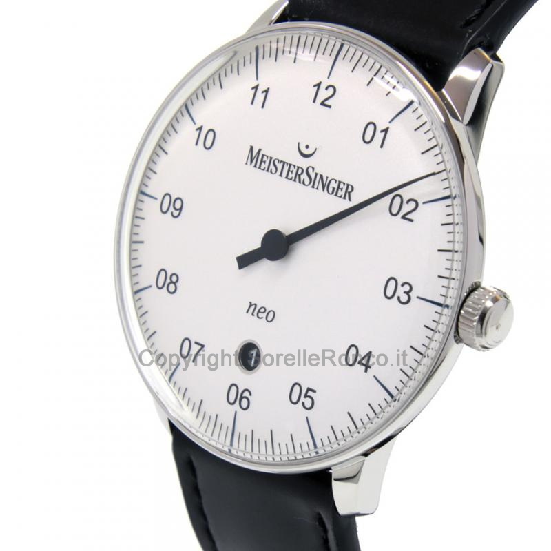 MEISTERSINGER FORM&STYLE NEO PLUS SILVER 40MM NERO