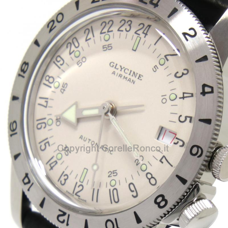 GLYCINE AIRMAN 36 NO.1 AUTOMATICO 36MM AVORIO