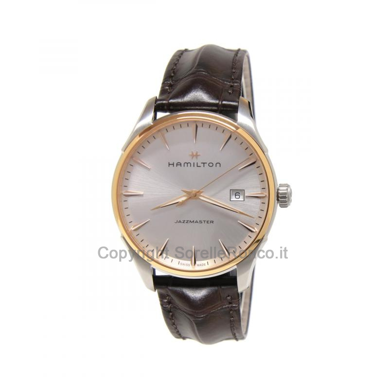HAMILTON JAZZMASTER GENT QUARZO SILVER 40MM PELLE
