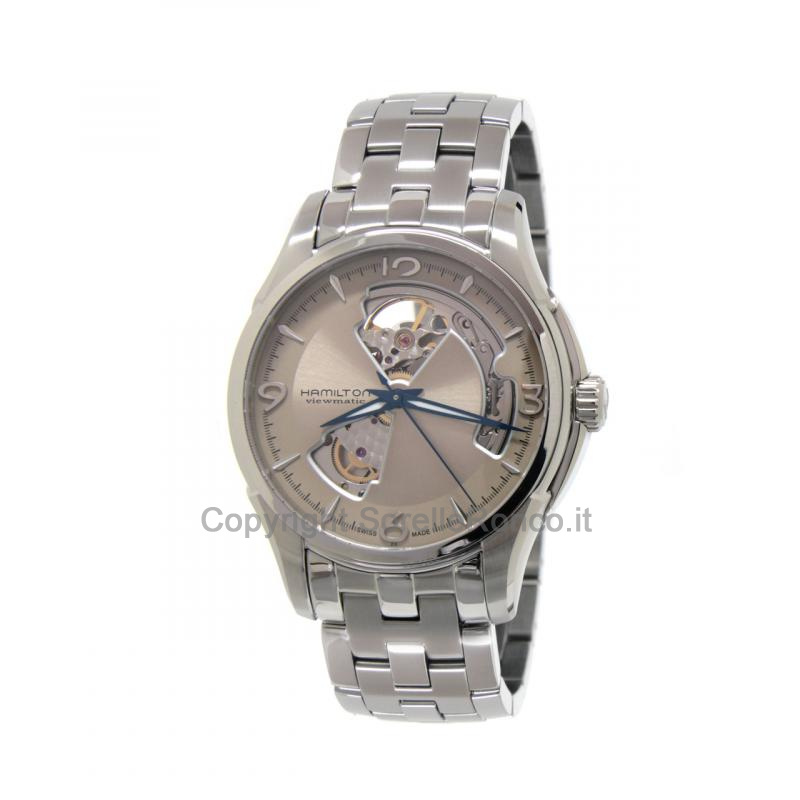 HAMILTON JAZZMASTER BEIGE OPEN HEART 40MM