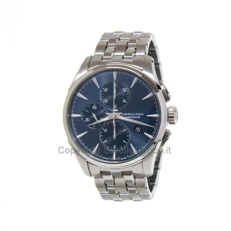 HAMILTON JAZZMASTER BLU CHRONO ACCIAIO 42MM