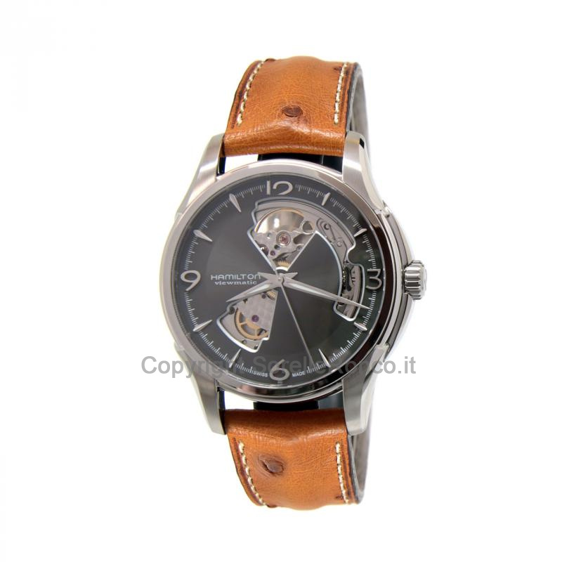 HAMILTON JAZZMASTER OPEN HEART MARRONE 40MM