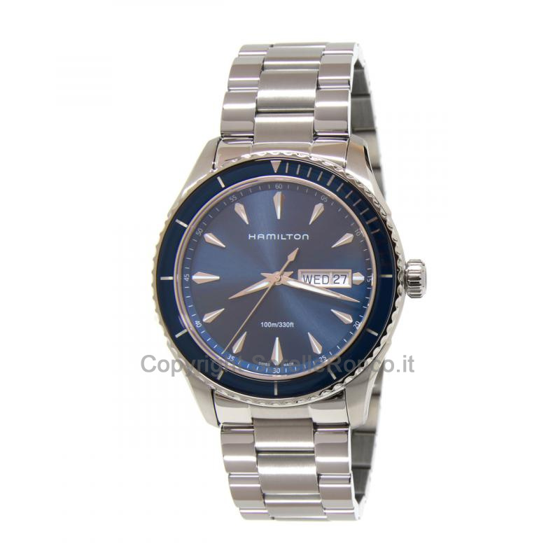 HAMILTON JAZZMASTER DAY DATE BLU 42MM QUARZO