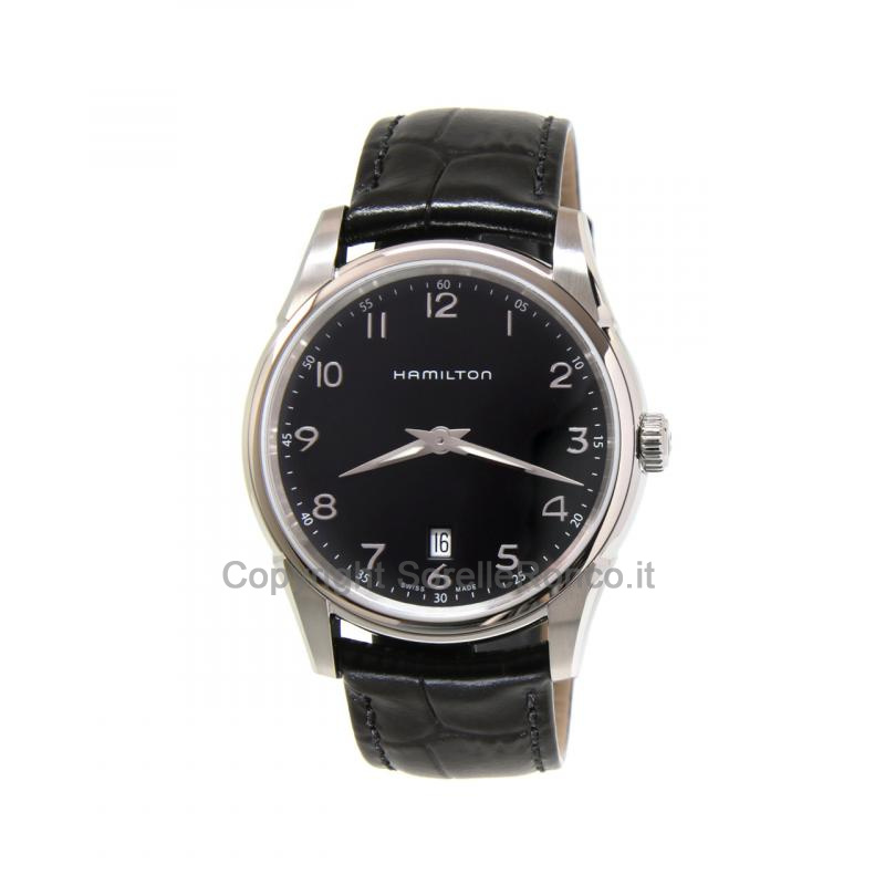 Jazzmaster Thinline 42mm Nero Cinturino Pelle