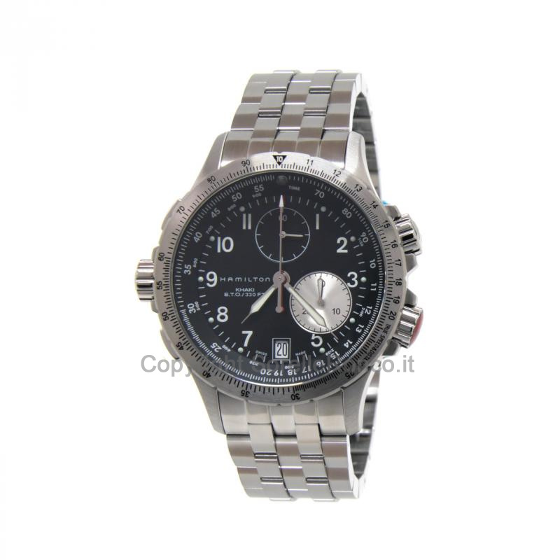 HAMILTON KHAKI AVIATION ETO CHRONO ACCIAIO 42MM