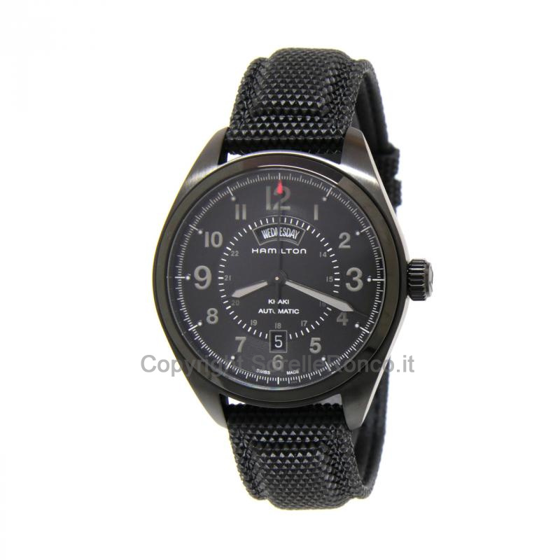 HAMILTON KHAKI FIELD NERO 42MM DAY DATE