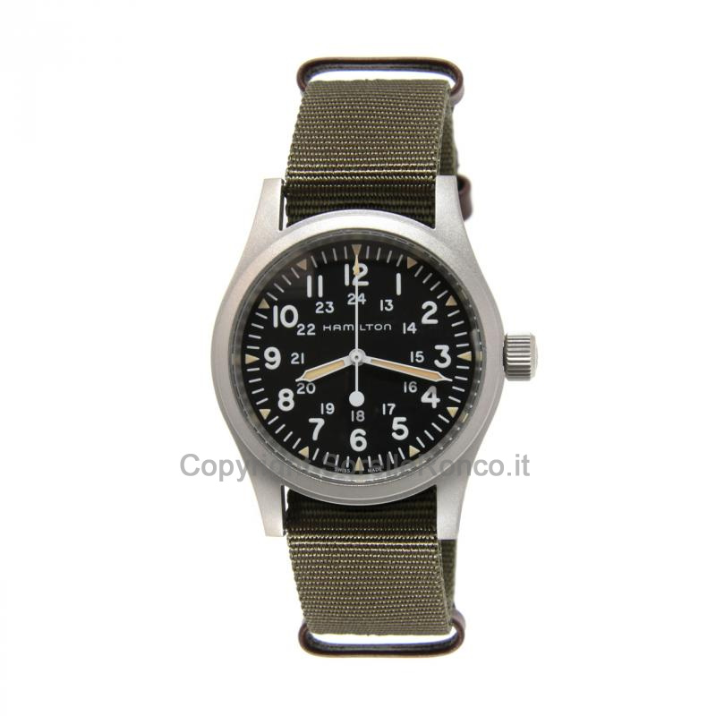 HAMILTON KHAKI FIELD MECCANICO 38MM NERO