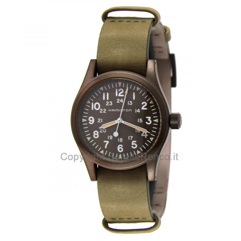 HAMILTON KHAKI FIELD MECCANIC VERDE 38MM